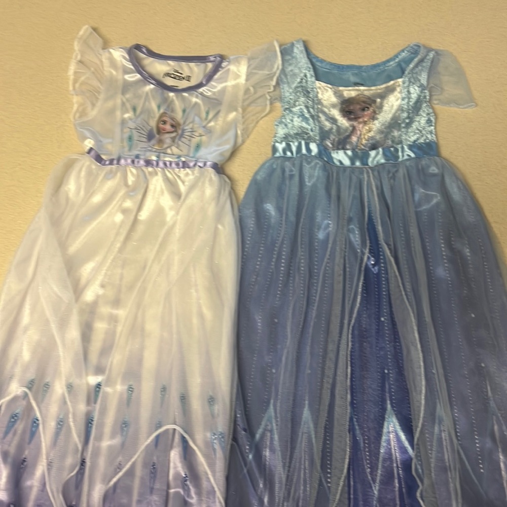 2 Disney Frozen 2 Princess Elsa Play Dresses size 4/5